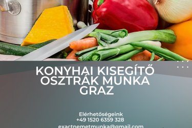 Konyhai kisegítő osztrák munka Graz 