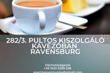 282/3. Pultos Kiszolgáló kávézóban Ravensburg 