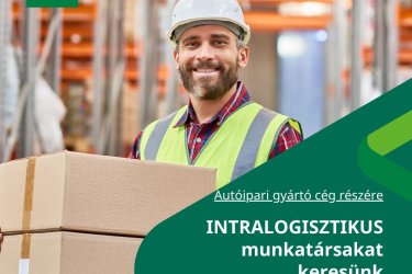 Intralogisztikus munkatársakat keresünk