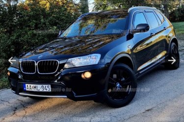 BMW X3 XDRIVE 2.0 DÍZEL VÉGIG VEZETETT SZERVÍZKÖNYV VALÓS KM!