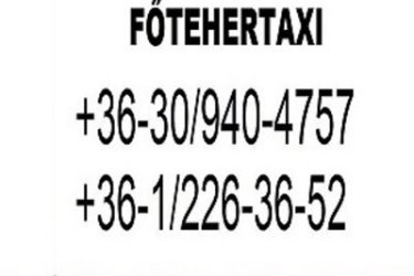 FŐ-TEHERTAXI, kisebb költöztetés, fuvarozás akár most rendelhető